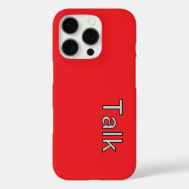 TALK-Logo Rot iPhone 16 Pro Hülle