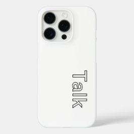 TALK-Logo weiß iPhone 16 Pro Hülle
