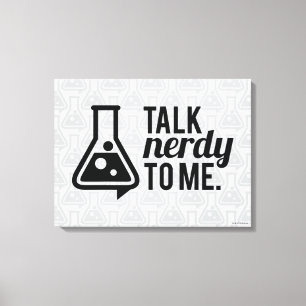 Talk Nerdy Leinwanddruck