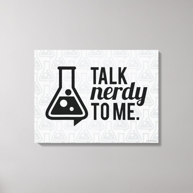 Talk Nerdy Leinwanddruck (Vorderseite)