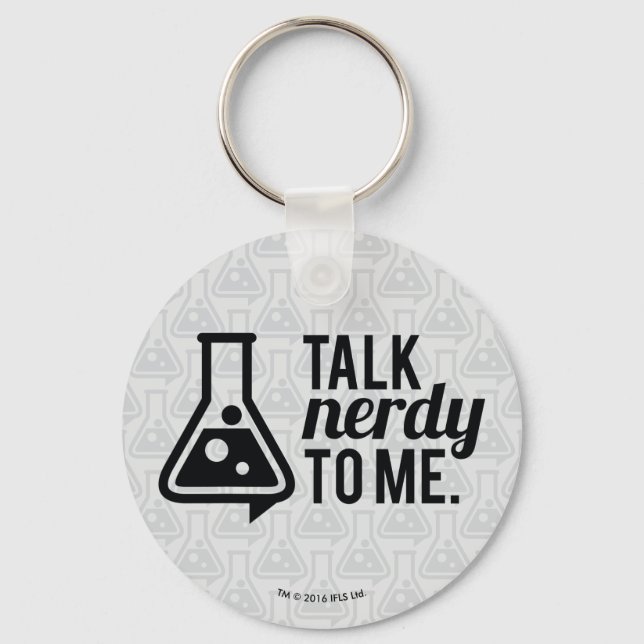 Talk Nerdy Schlüsselanhänger (Vorderseite)
