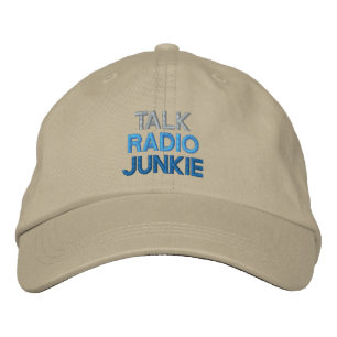 TALK RADIO JUNKIE BESTICKTE BASEBALLKAPPE