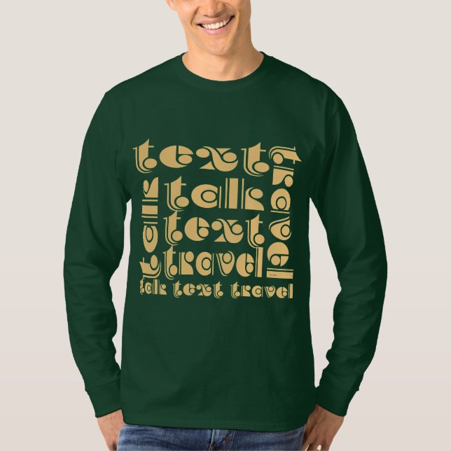 Talk Text Travel Men's Dr. Green Long Sleeve T-Shirt (Vorderseite)