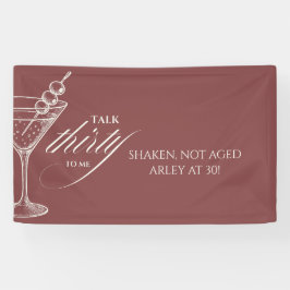 Talk thirty to me Minimalist 30th Birthday Banner