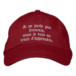 TalkCap - French Bestickte Baseballkappe