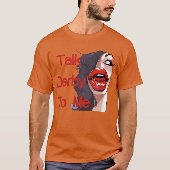 TalkDerbyFunnyPferdeRacing-Girl T-Shirt (Vorderseite)