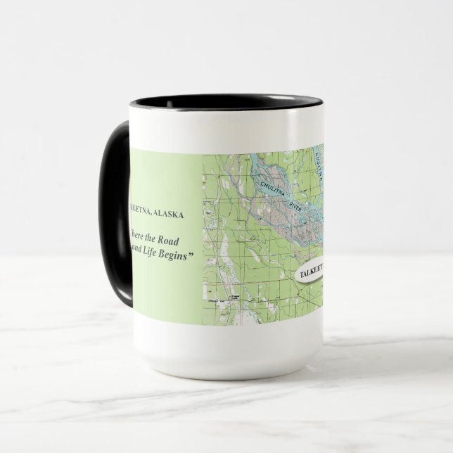 Talkeetna Alaska Ende der Straße Tasse (Vorderseite Links)