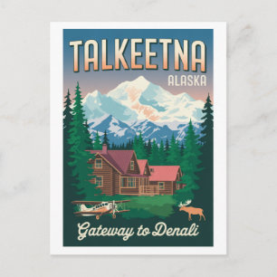 Talkeetna Alaska Gateway to Denali Postkarte