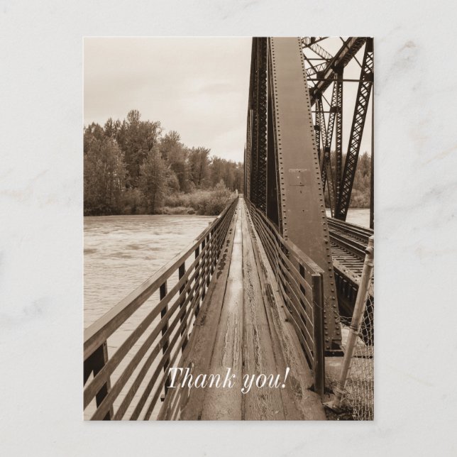 Talkeetna Eisenbahnbrücke Postkarte (Vorderseite)