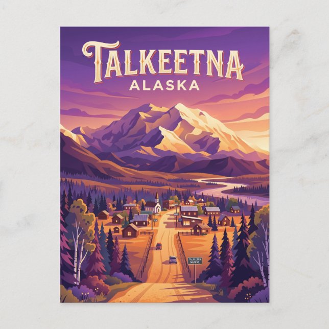 Talkeetna USA Postkarte (Vorderseite)