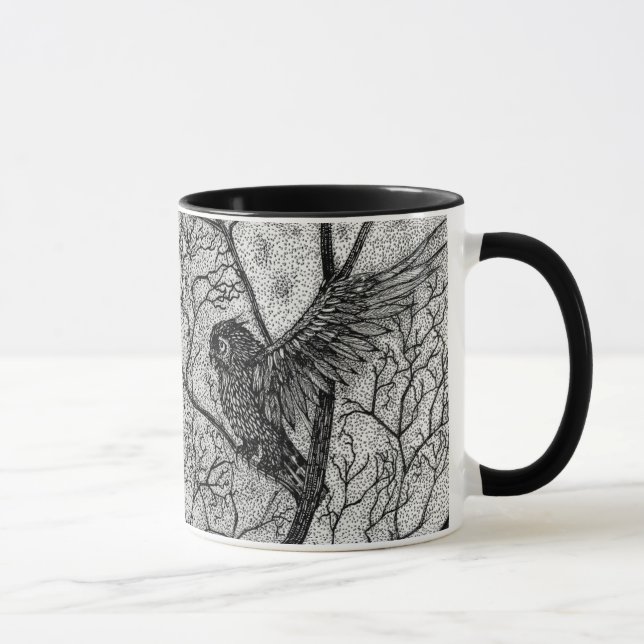 Talkin Abfall-Drache und Eulen-Kaffee-Tasse Tasse (Rechts)