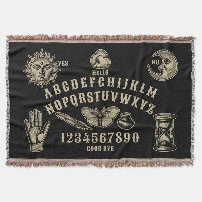 Talking Board Spirit Communication Decke (Vorderseite)