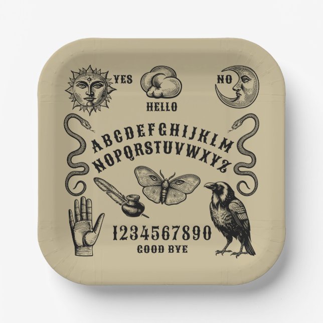 Talking Board Spirit Communication Pappteller (Vorderseite)