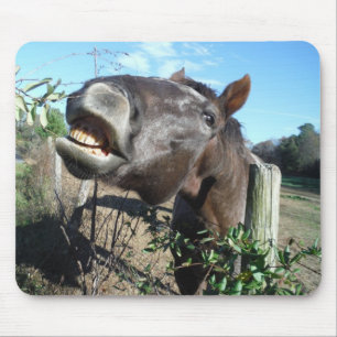 Talking Brown Horse Mousepad