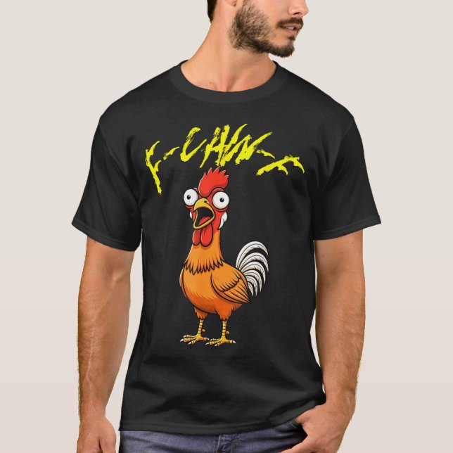 Talking Funny Chicken  T-Shirt (Vorderseite)