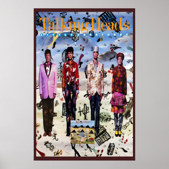 Talking Heads 1985 Little Creatures US Promo Poster (Vorne)