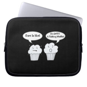 Talking Muffin Joke Electronics Bag Laptopschutzhülle