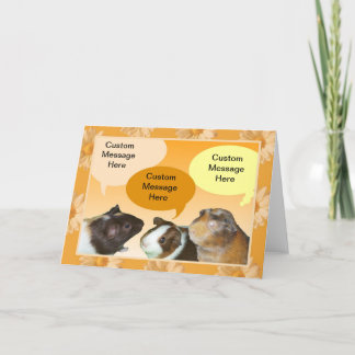 Talking Piggies Greeting Card Karte