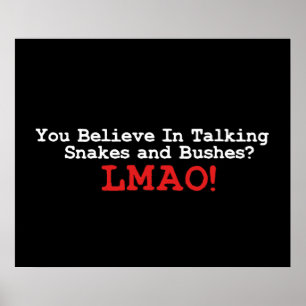Talking Schlangen und Bushes Poster