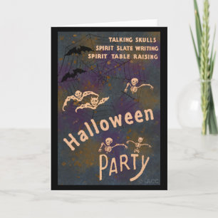Talking Skulls Spirit Writing Halloween-Party Karte