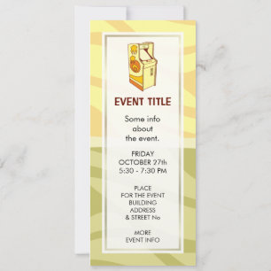 Tall Arcade Games Console Einladung