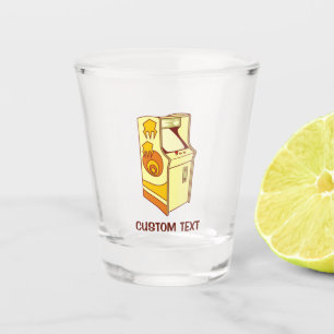 Tall Arcade Games Console Schnapsglas