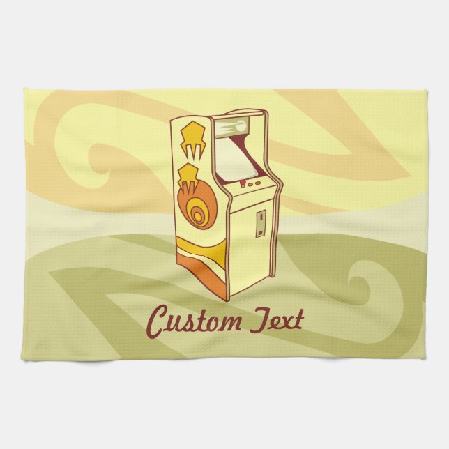 Tall Arcade Spielkonsole Handtuch (Horizontal)