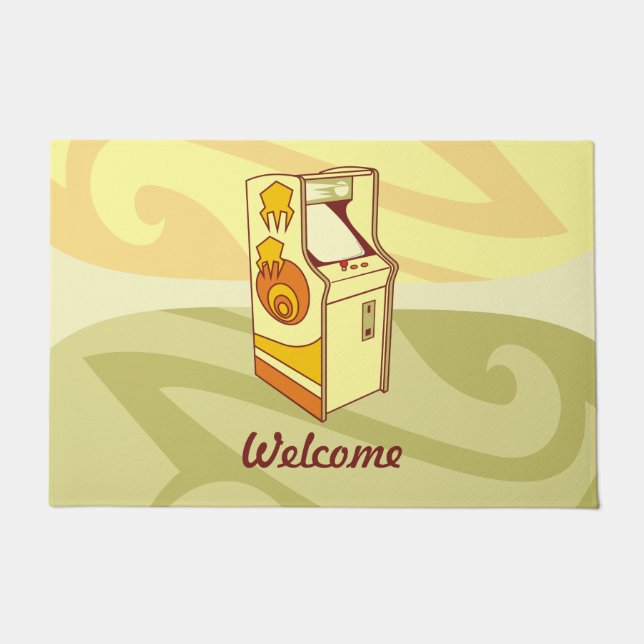 Tall Arcade-Spielkonsole Türmchen Fußmatte (Vorderseite)