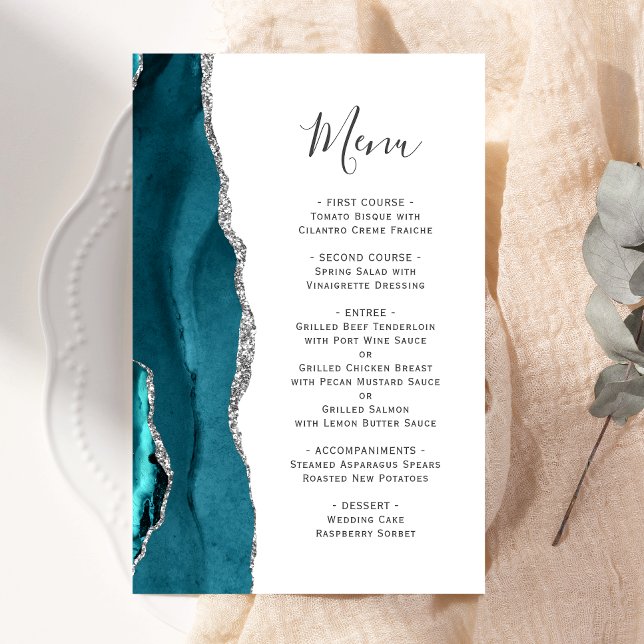 Tall Budget Aquamarin Blue Silver Agate Wedding Me (Von Creator hochgeladen)