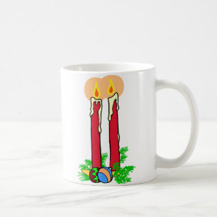 Tall Christmas Candles Tasse