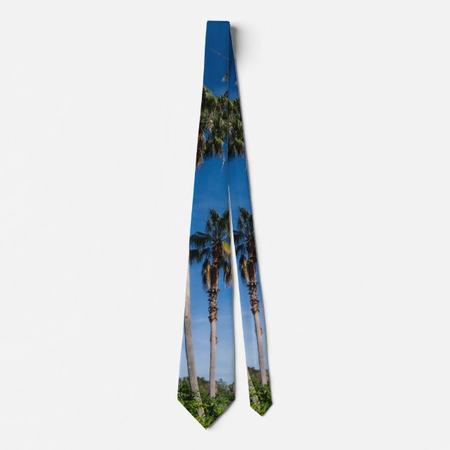 Tall Curving Palms Neck Tie Krawatte (Vorderseite)