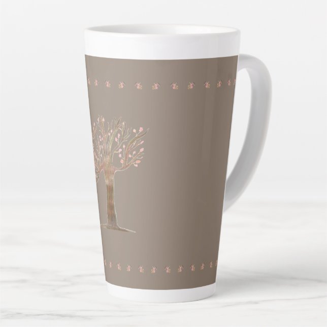 Tall Decorative Kaffee Milchtasse (Rechte Ecke)
