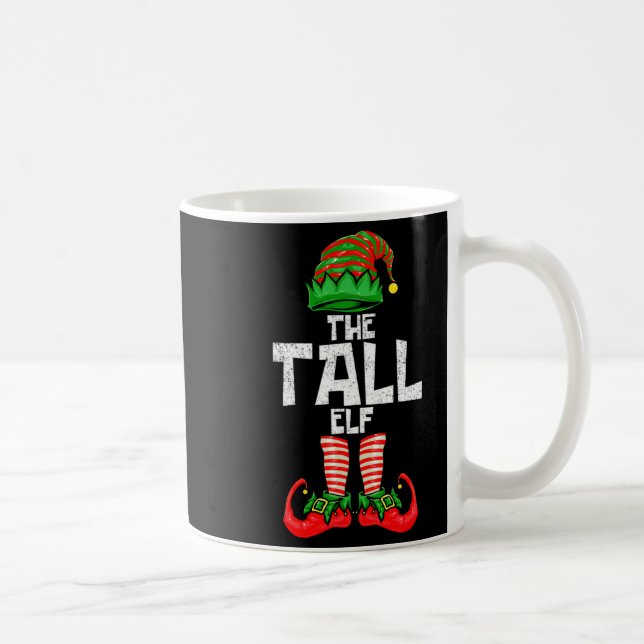 Tall Elf Christmas Matching Family  Kaffeetasse (Rechts)