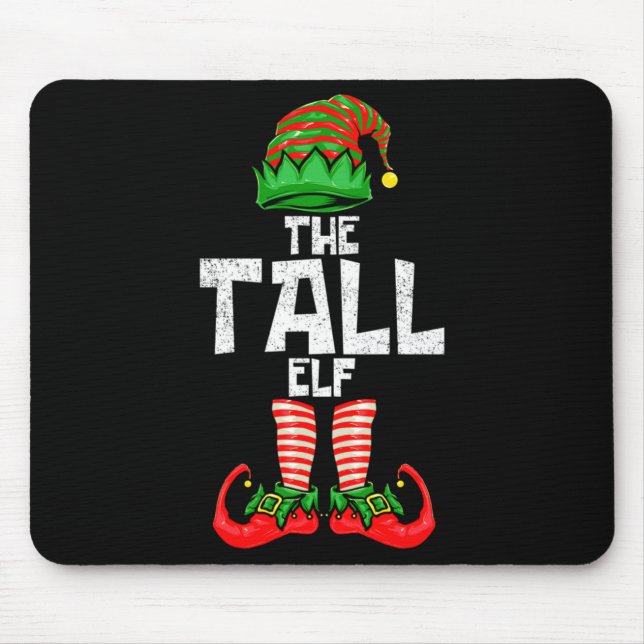 Tall Elf Christmas Matching Family  Mousepad (Vorne)