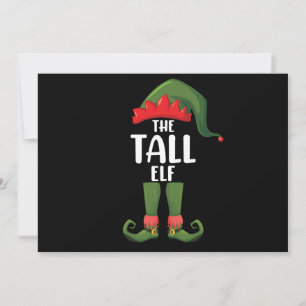 Tall Elf Matching Family Weihnachten Einladung