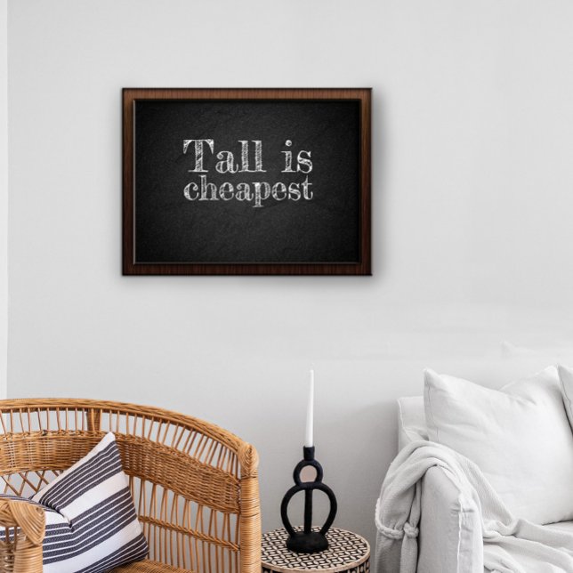Tall ist das billigste Kohleposter Poster (Von Creator hochgeladen)