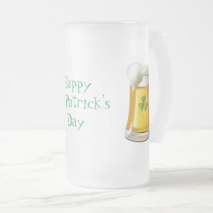 Tall Mattiert Tasse-St. Patrick's Day Mattglas Bierglas