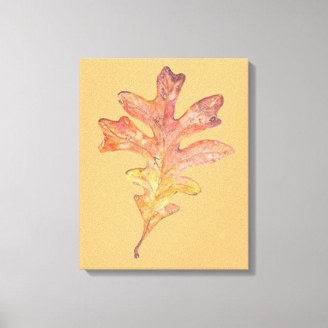 Tall Oak Leaf auf Leinwand (Vorderseite)