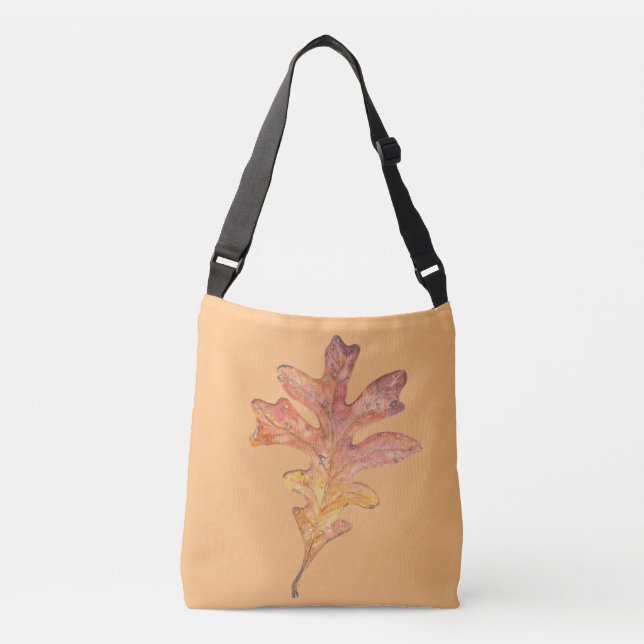 Tall Oak Leaf Crossbody Bag Tragetaschen Mit Langen Trägern (Vorderseite)