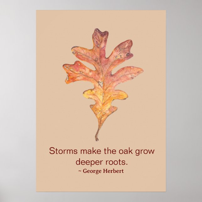 Tall Oak Leaf Poster (Vorne)