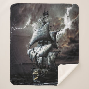 Tall Pirate Ghost Ship Sea Storm Blitz Sherpadecke