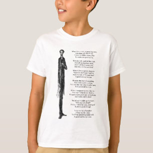Tall President Abraham Lincoln Niedlich Vintag Rhy T-Shirt