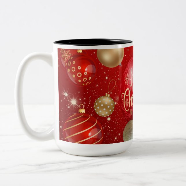 Tall Red Christmas Tasse (Links)