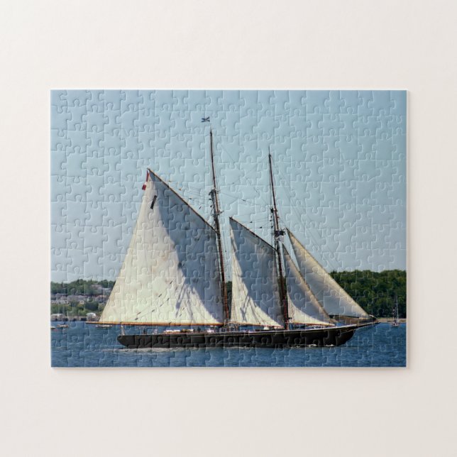 Tall Ship Clipper Bluenose II Foto Puzzle (Horizontal)