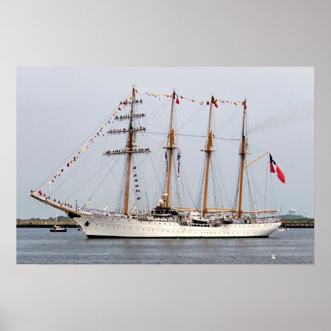 Tall ship Esmeralda Poster (Vorne)