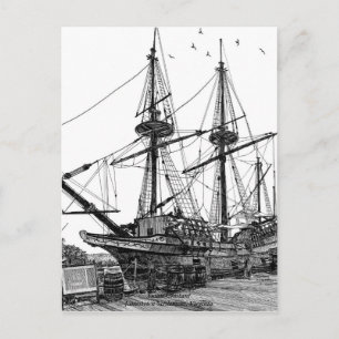 Tall Ship Susan Constant Postcard Postkarte