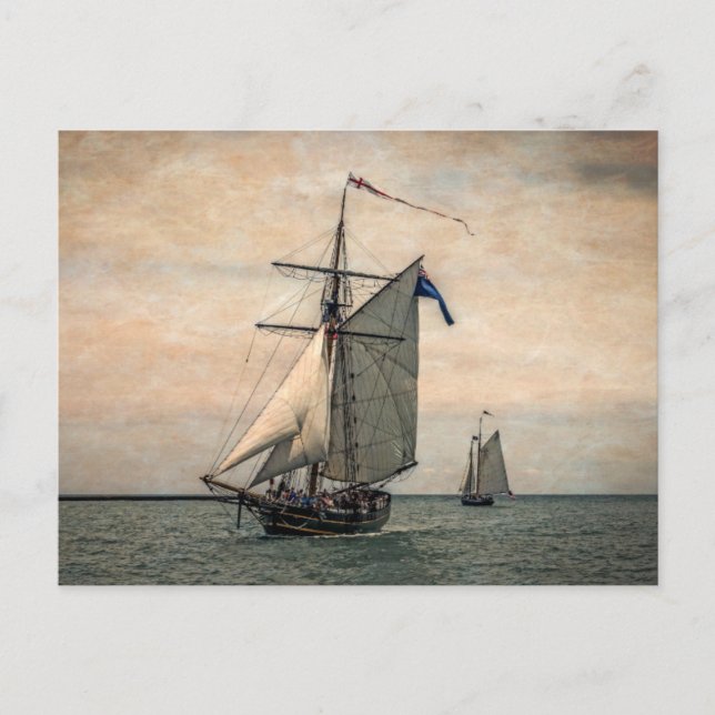 Tall Ships Festival, Digital Altered Postkarte (Vorderseite)