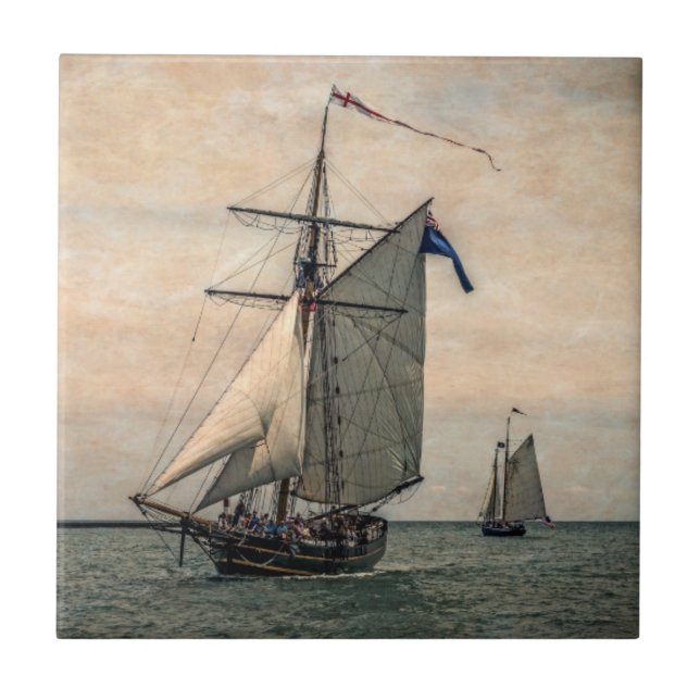 Tall Ships Festival, digital verändert Fliese (Vorderseite)