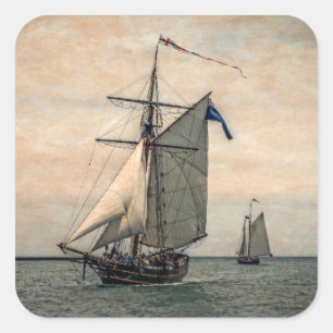 Tall Ships Festival Quadratischer Aufkleber