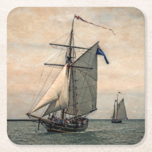Tall Ships Festival Rechteckiger Pappuntersetzer